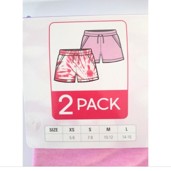 32 Degrees Cool Youth Girls 2-Pack Short Pink XS 5/6 - Picture 4 of 8